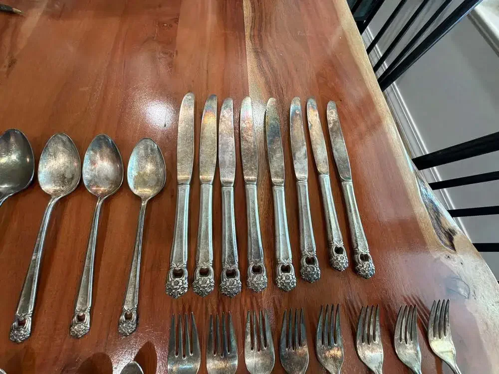 Vintage 1847 Rogers Bros. Eternally Yours Silverplate Flatware Large Lot